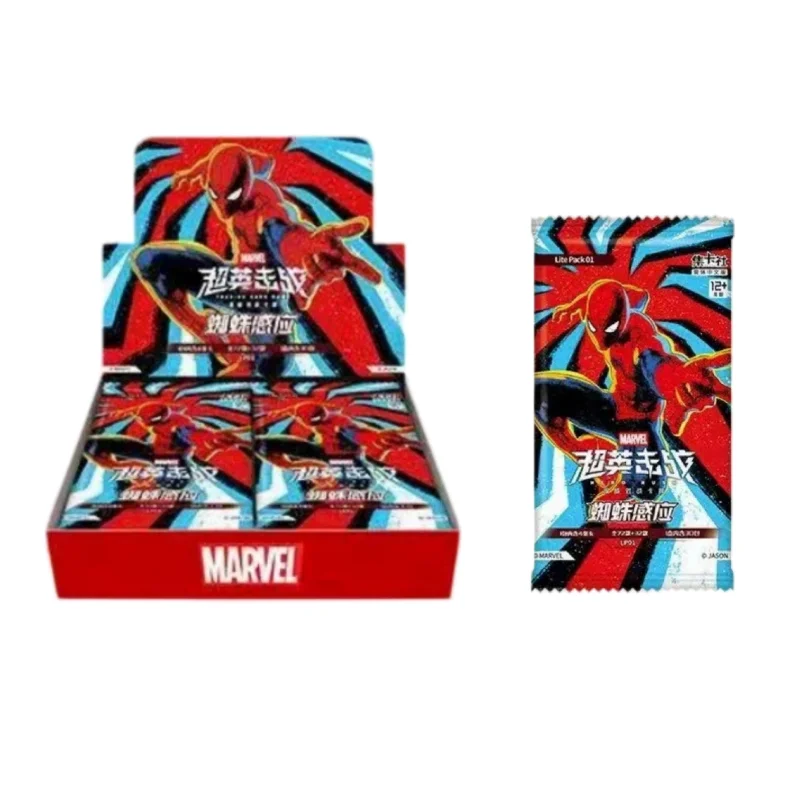 Original Card.Fun Marvel Hero Rush TCG Spider-Sense LP-01 Chinese Booster Pack Collectiable Surprise Toys Trading Card Game