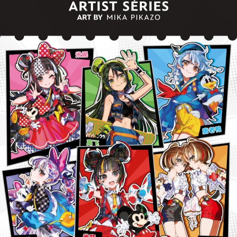 Kartu Koleksi Akrilik Beraroma Disney Mika Pikazo Dream Stage Mickey Family Princess Series, Hadiah Animasi