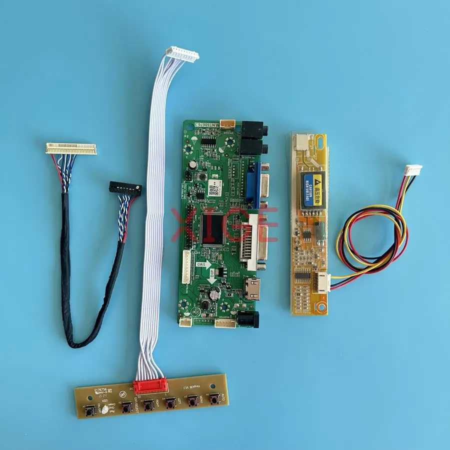 

For QD14XL07 QD14XL12 QD14XL19 QD14XL20 Matrix Controller Drive Board DIY Kit LVDS 30-Pins 1024*768 1-CCFL 1024x768 HDMI+DVI+VGA