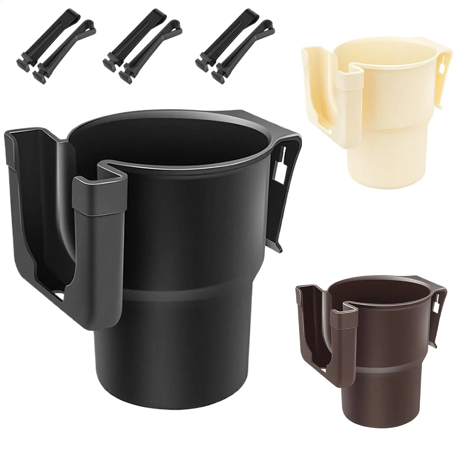 Car Water Cup Holder Multifunctional Beverage Storage Rack Mobile Phone Holder Storage Box Trash Can Car Bottle Organizer