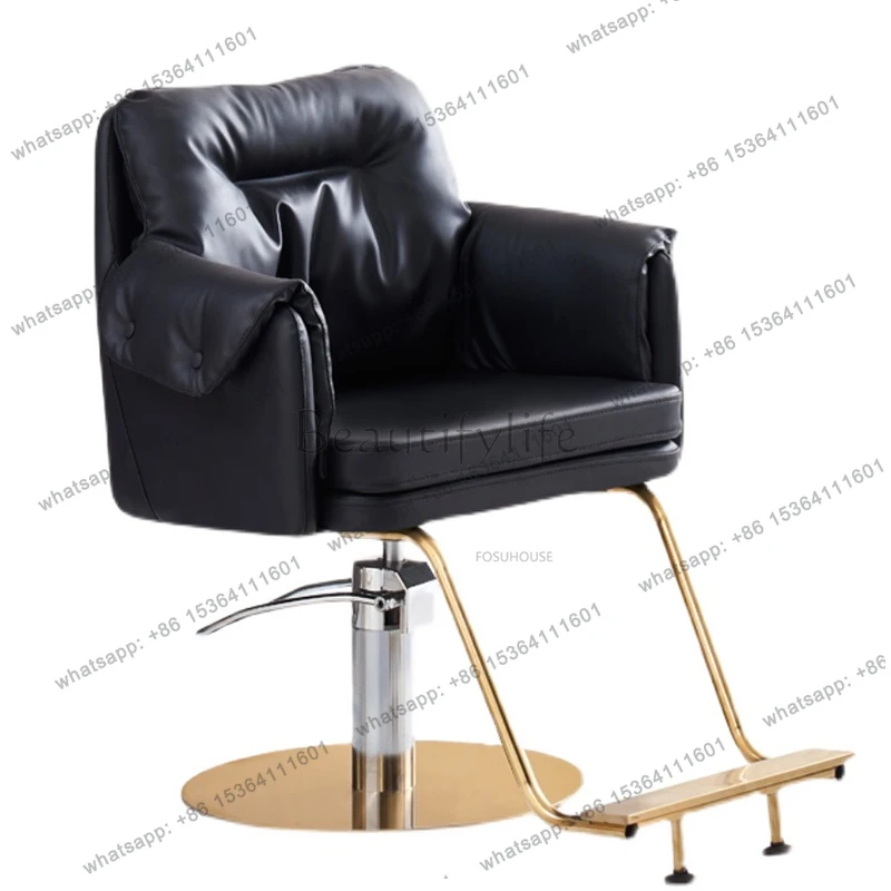 

Modern Artificial Leather Barber Chairs For Salon Furniture Shop Barber Chair Upscale Comfortable Barber Shop Hairdressing Chair