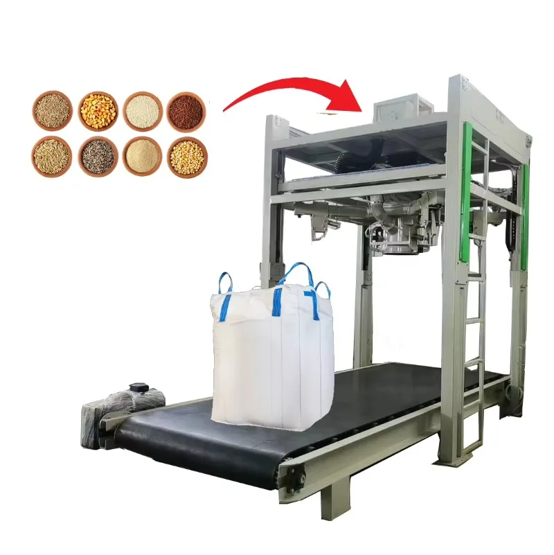 500-1000kg Big Bag Packing Machine for Bean Seed Rice Wheat Wood Pellet Custom