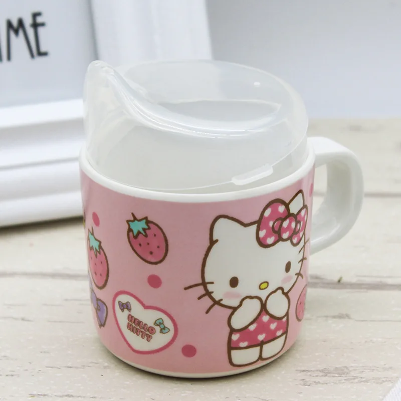 Cute Sanrio Hellokitty Pacifier Cup Tableware Children's Water Cup Cartoon Cute Girl Birthday Gift For Children