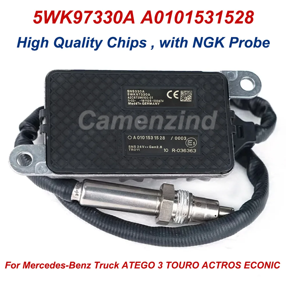 

High Quality 5WK97330A A0101531528 Nitrogen Nox Oxygen Sensor 24V For Mercedes-Benz Truck ATEGO 3 TOURO ACTROS ECONIC