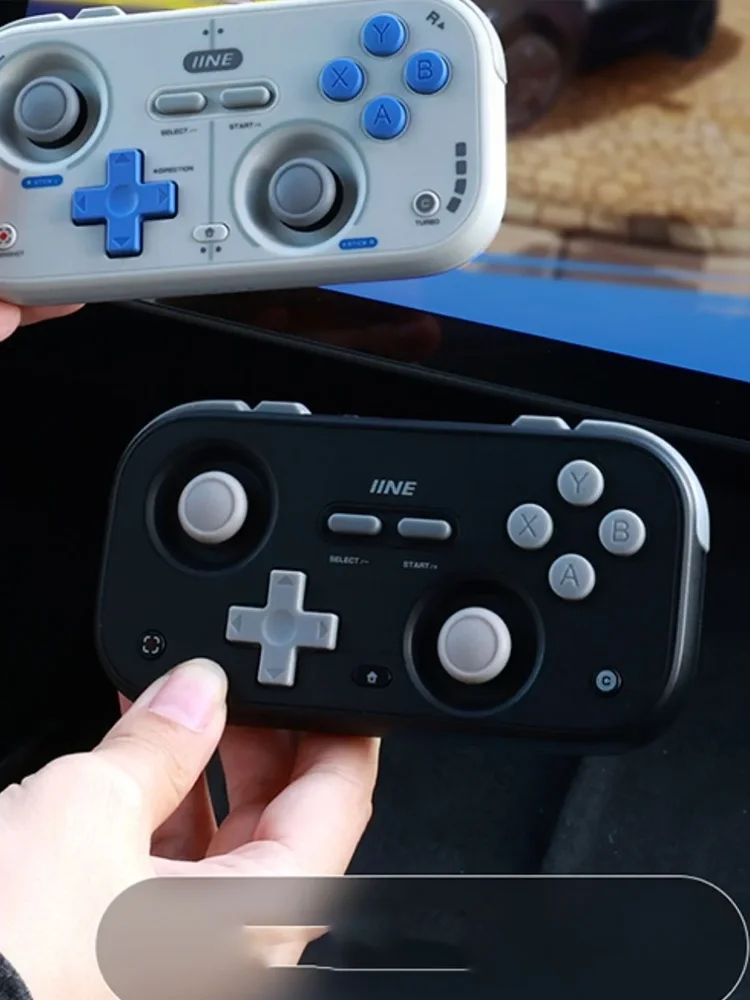 IINE Mini Pocket Retro Game Controller voor Switch2/PC/iOS/Android met Hall Joysticks In hoogte verstelbare Keycaps & Kabel Gamepad - afbeelding 2