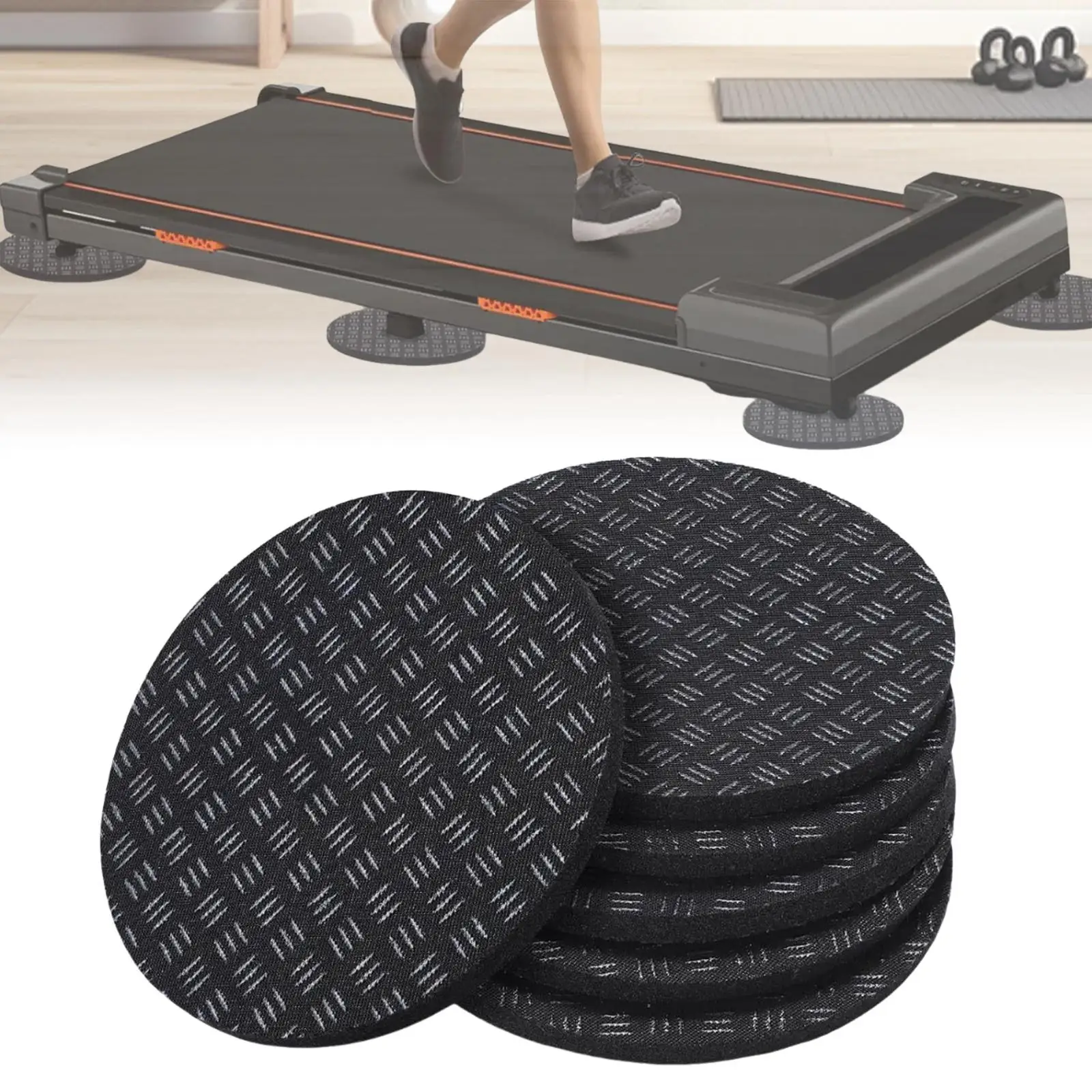 Sound Insulation Cushion Treadmill Mat Anti Slip Silicone Protective Exercise Equipment Mat for Fitness Studio