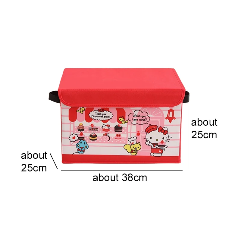 Anime Sanrios Cinnamoroll Hello Kitty Kuromi Melody Cute Cosmetic Organizer Cartoon Toy Outdoor Car Clutter Box Gift for Friend