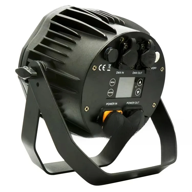 2026 hot sales P-3 Waterproof 6X20W  UV 6 in 1 Flat Panel Battery Powered Wireless Light Emitting Diode Parking Stage Light