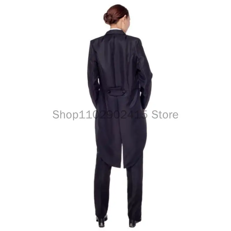 Men's Tuxedo Suits Set Classic Formal Tailcoat Tuxedo 2 Pcs Sets Women Fashion Party Wedding Prom Clothing Male (Jacket+Pants)