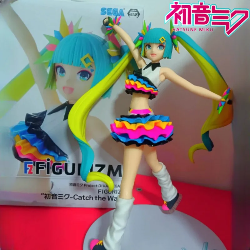 

Original Sega Hatsune Miku Figure Diva Project Mega39 Catch The Wave Action Figurines Anime Statue Gift Model Pvc Kid Toys Decor