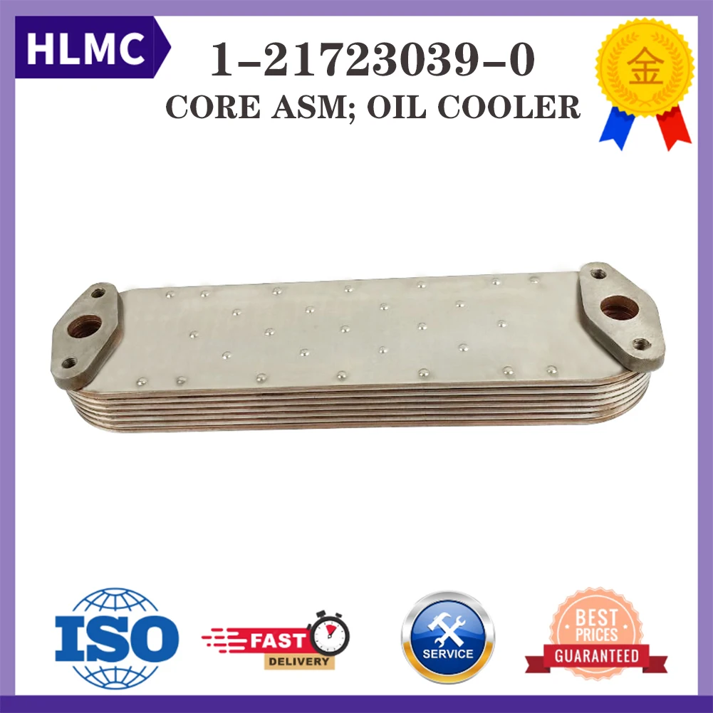 6P Diesel Engine Oil Cooler 1-21723039-0 for Isuzu Engine 6SA1 6SD1 Hitachi Excavator EX300-2 EX300-3 EX300-5 ELEMENT OIL COOLER