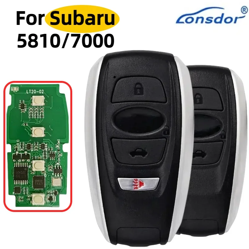 

Lonsdor LT20-02EN 5801 7000 Smart Remote Key For Subaru STI WRX Legacy Outback Forester Ascent Crosstrek Impreza For K518 KH100+