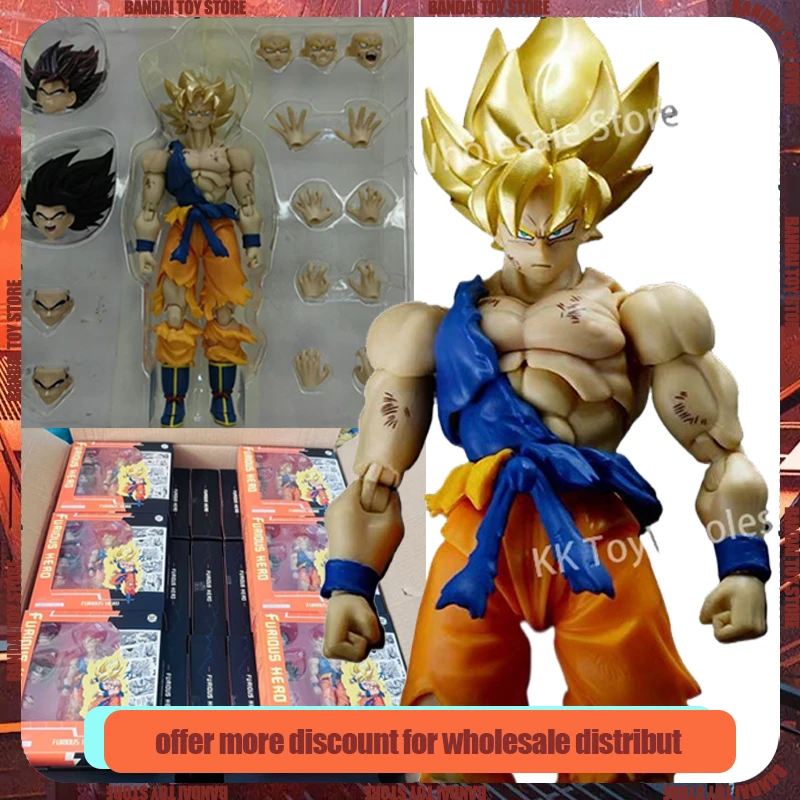 

In Stock Black Hole Toys Super Saiyan Dragon Ball Z Shf Ssj Furious Hero Son Goku Anime Action Figure Model For Kids Gifts Toys