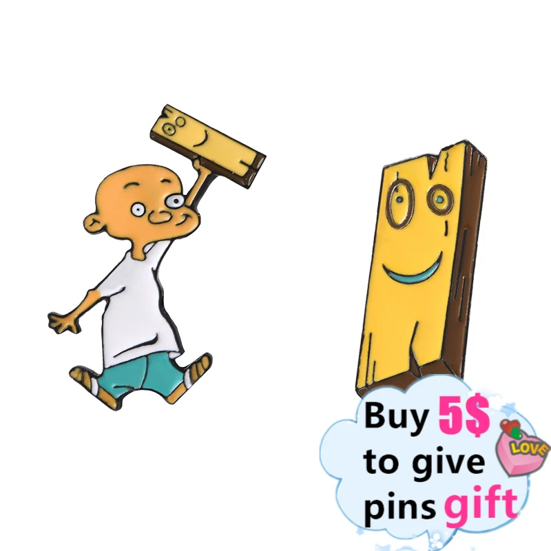 بالجملة دبوس المينا فان جوخ بلانك Ed Edd Eddy الشرير النساء دبابيس الوجه نجم البحر النحت التلبيب دبابيس مجوهرات هدية لصديق