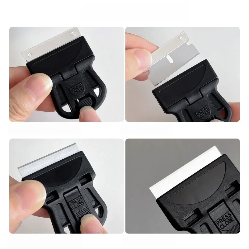 Car Window Film Cleaning Rubber Scraper, Home Cleaning Shovel, Replaceable Plastic Sheet, Mobile Phone Film, Nail Shop.