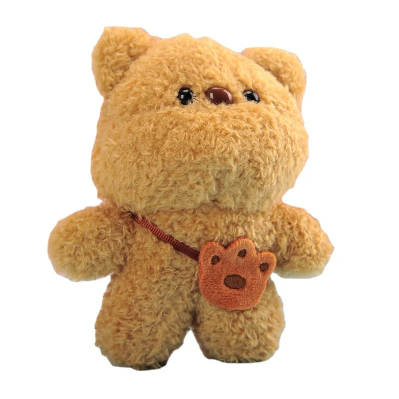Porte-clés poupée ours en peluche Kawaii, jouet mignon, pendentif pour sac à dos, ornements, cadeau d'anniversaire, nouvelle collection