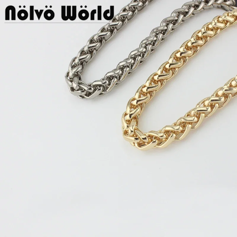 

5 meters 5 colors 8mm wide wheat roller chain handle,Ladies Purse Belts Wheat Repair Chain