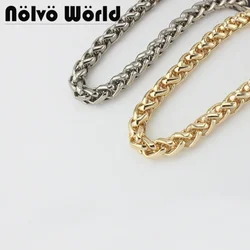 5 meters 5 colors 8mm wide wheat roller chain handle,Ladies Purse Belts Wheat Repair Chain