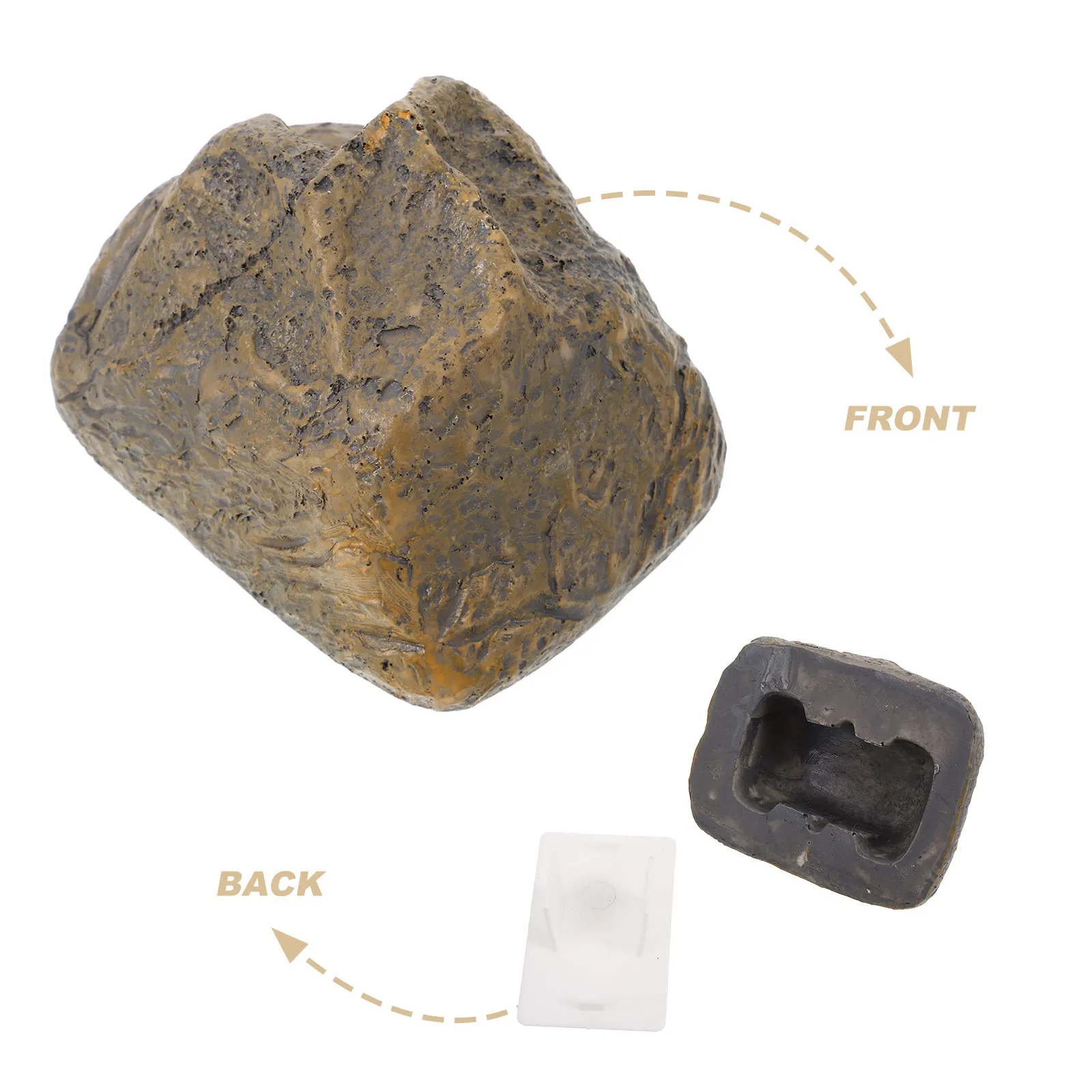 Rock Key Hide Decorative Holder For Outdoor Key Storage Outdoor Decor Fake Stone Hider Realistic Shape Hidden