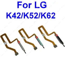 Power Button Fingerprint Sensor Flex Cable For LG K42 K52 K62 Plus ON OFF Home FingerPrint Touch Sensor Reader Flex Ribbon Parts