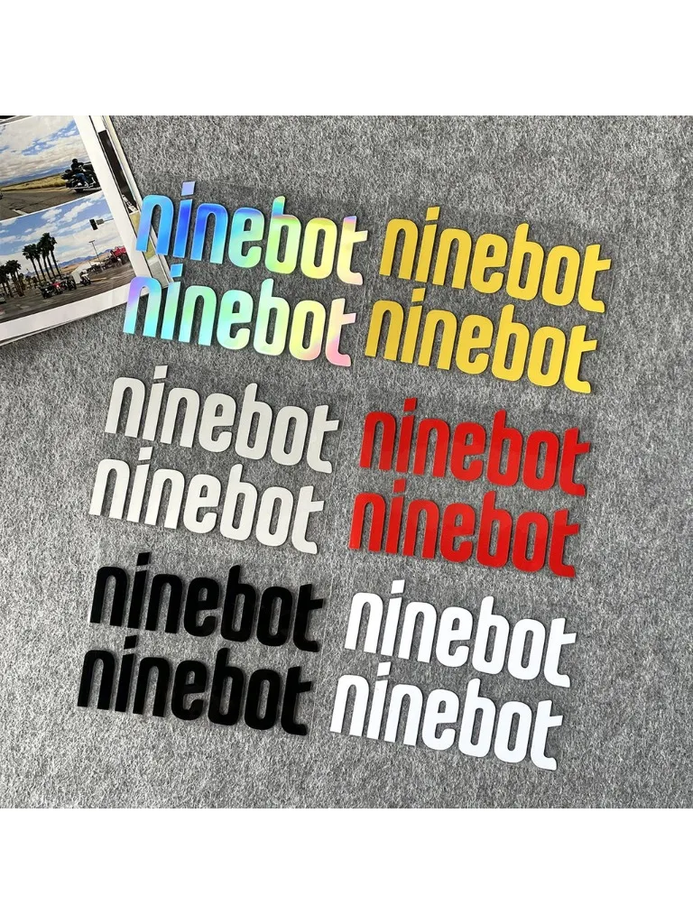 Ninebot Logo Reflektierende Universal Motorrad Aufkleber Moto Körper Abdeckung Scratch Aufkleber Helm Aufkleber Zubehör Wasserdicht Aufkleber