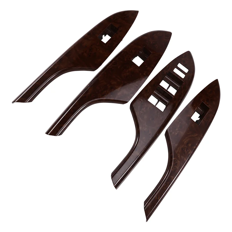 

A85E-Car Window Switch Panel Door Handle Armrest Trim Window Lift Cover For Toyota Corolla 2006-2013 Peach Wood Grain