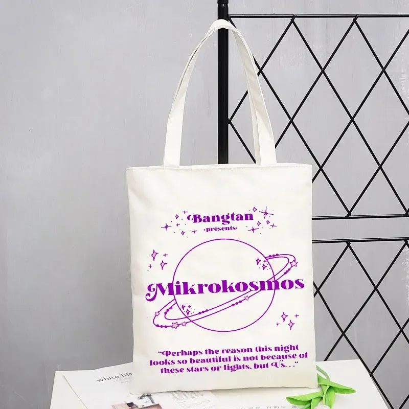 Txt-Bolso de mano de lona para compras, Bolsa Reutilizable de diseño inspirado en la tienda, color azul