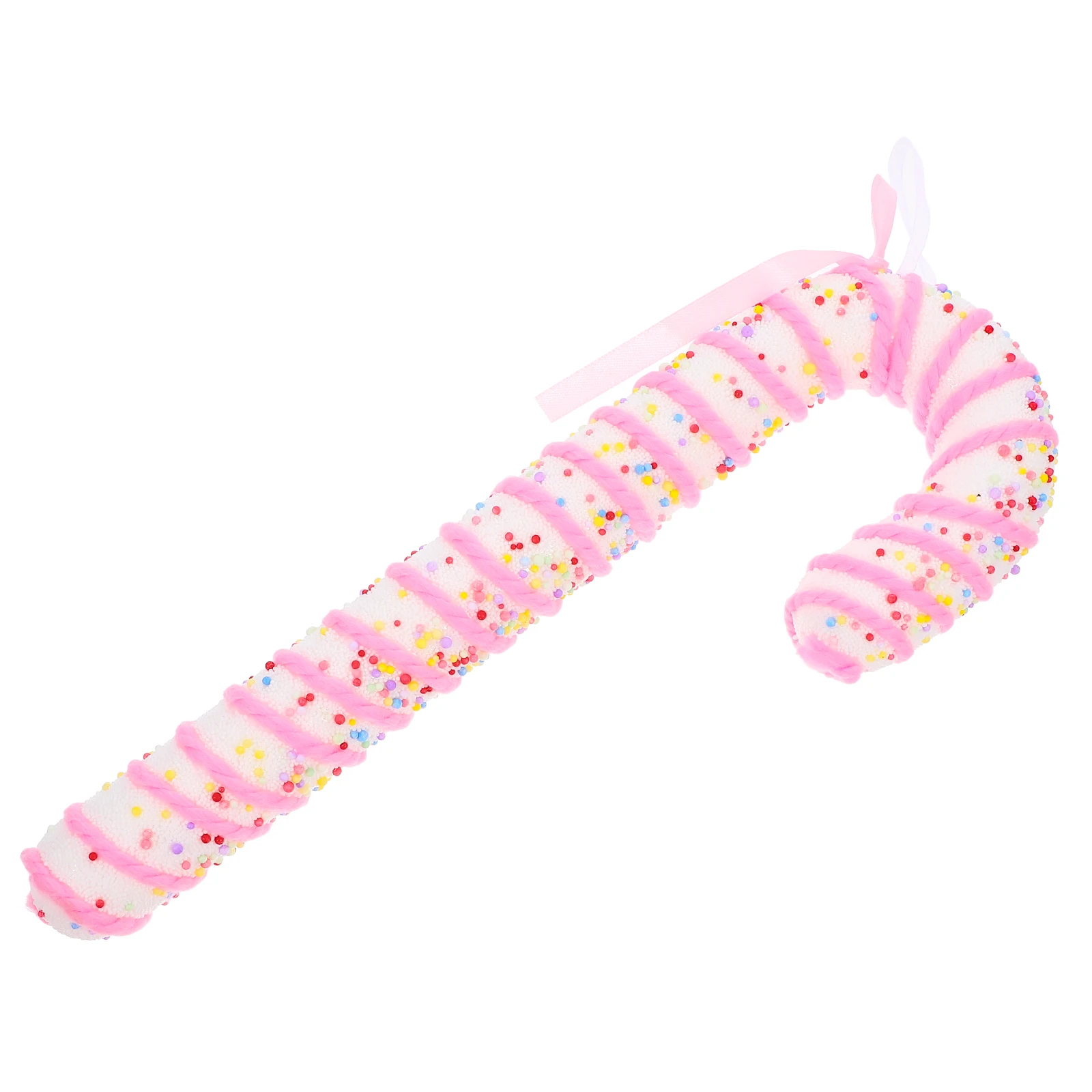 Großer Zuckerstangen-Ornament, 33 cm, hängender Anhänger für Baum, Feiertags-Display, festliche Heimdekoration