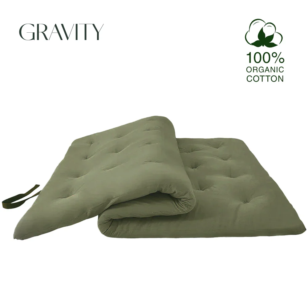 2.5inches Cotton Green Tatami Roll Tatami Compressible Mattress Japanese Floor Mattress Futon Mattress for Living Room