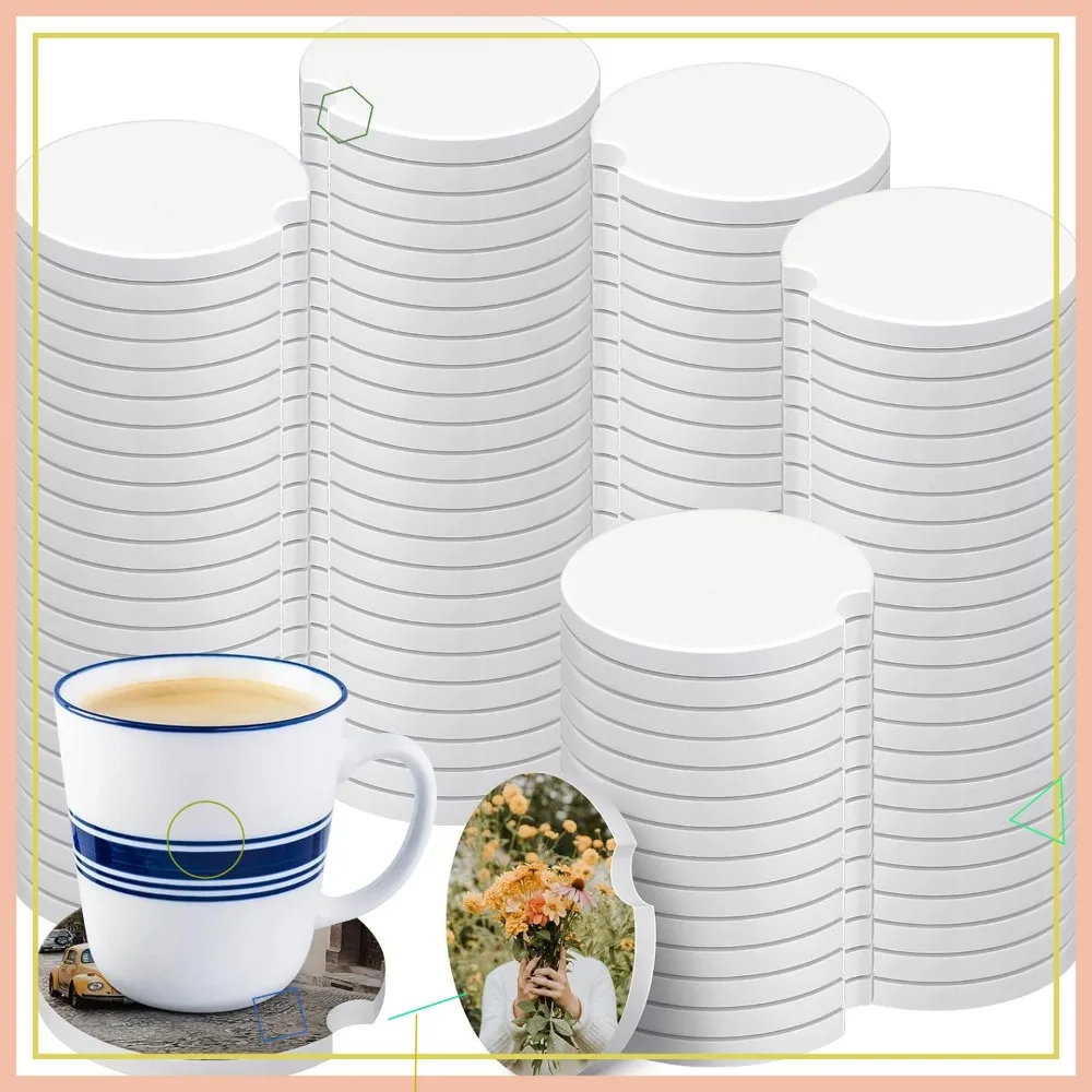 

Ceramic Car Cup Holder Inserts, Absorbent Stone with Finger Notch for Easy Removal, 100 Pieces