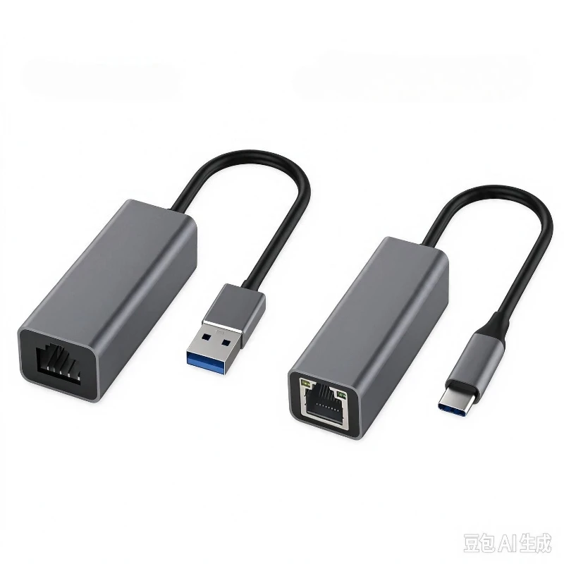 Type-C to 1Gbps Ethernet Adapter Driver-Free 1000Mbps USB-C Wired LAN Network Card External Gigabit RJ45 Adapter for Laptop PC