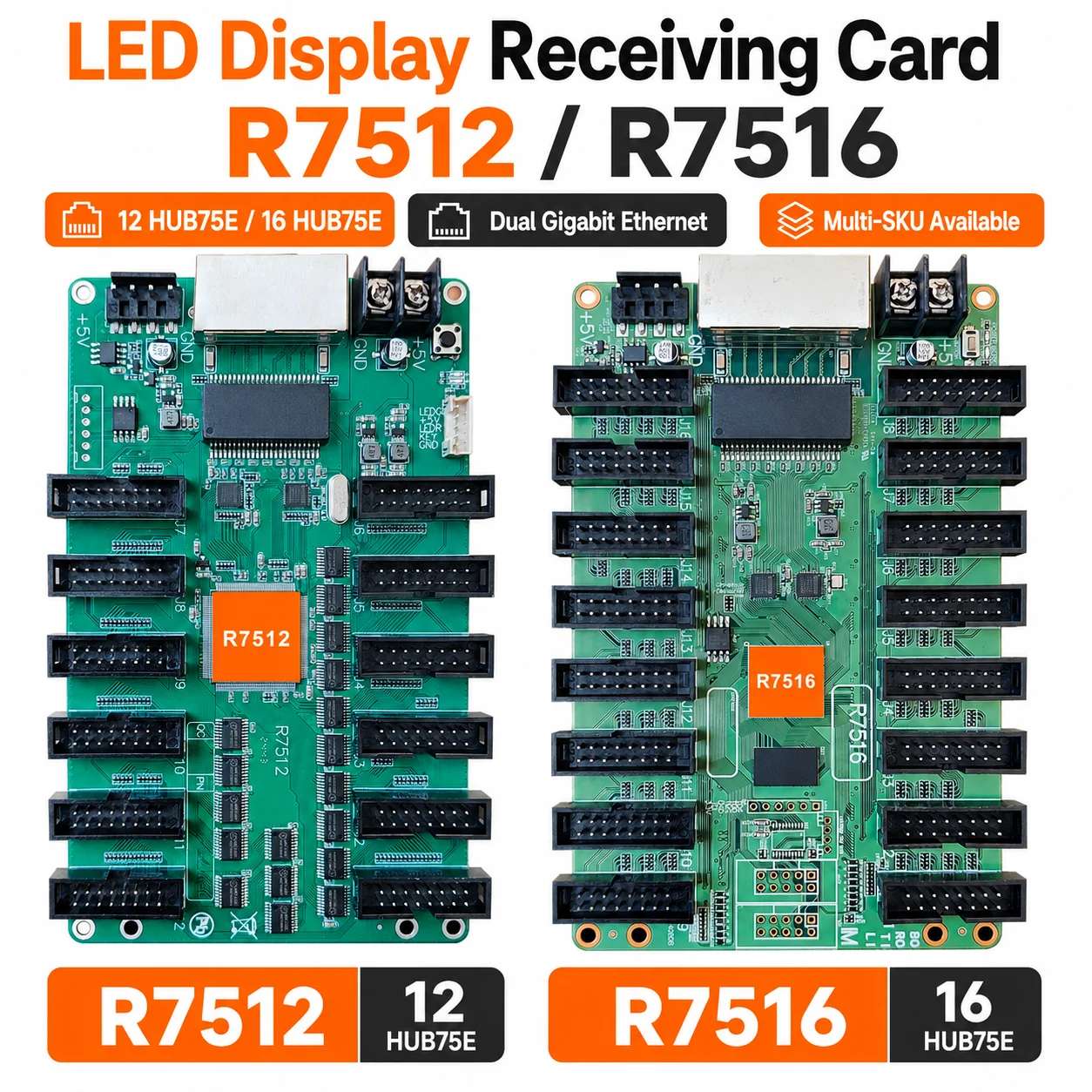 cartao-controlador-de-tela-led-amoonsky-r7512-r7516-com-12-16-portas-hub75e-e-ethernet-dual-gigabit