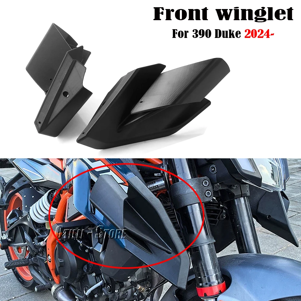 

For 390Duke 390 Duke 390DUKE 390 DUKE 2024 Motorcycle Fairing Aerodynamic Wing Kit Fixed Winglet Fairing Black