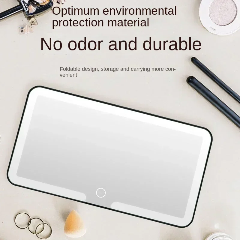 

LED Car Sun Visor Vanity Mirror Car Vanity Mirror with 3 Light Modes and 60 LEDs Rechargeable Cosmetic Mirror Auto Makeup Mirror