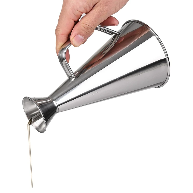 ABRW-500Ml Stainless Steel Non Drip/No Mess Olive Oil Dispenser,Kitchen Oil/Vinegar Pot-Easy To Clean And Leakproof
