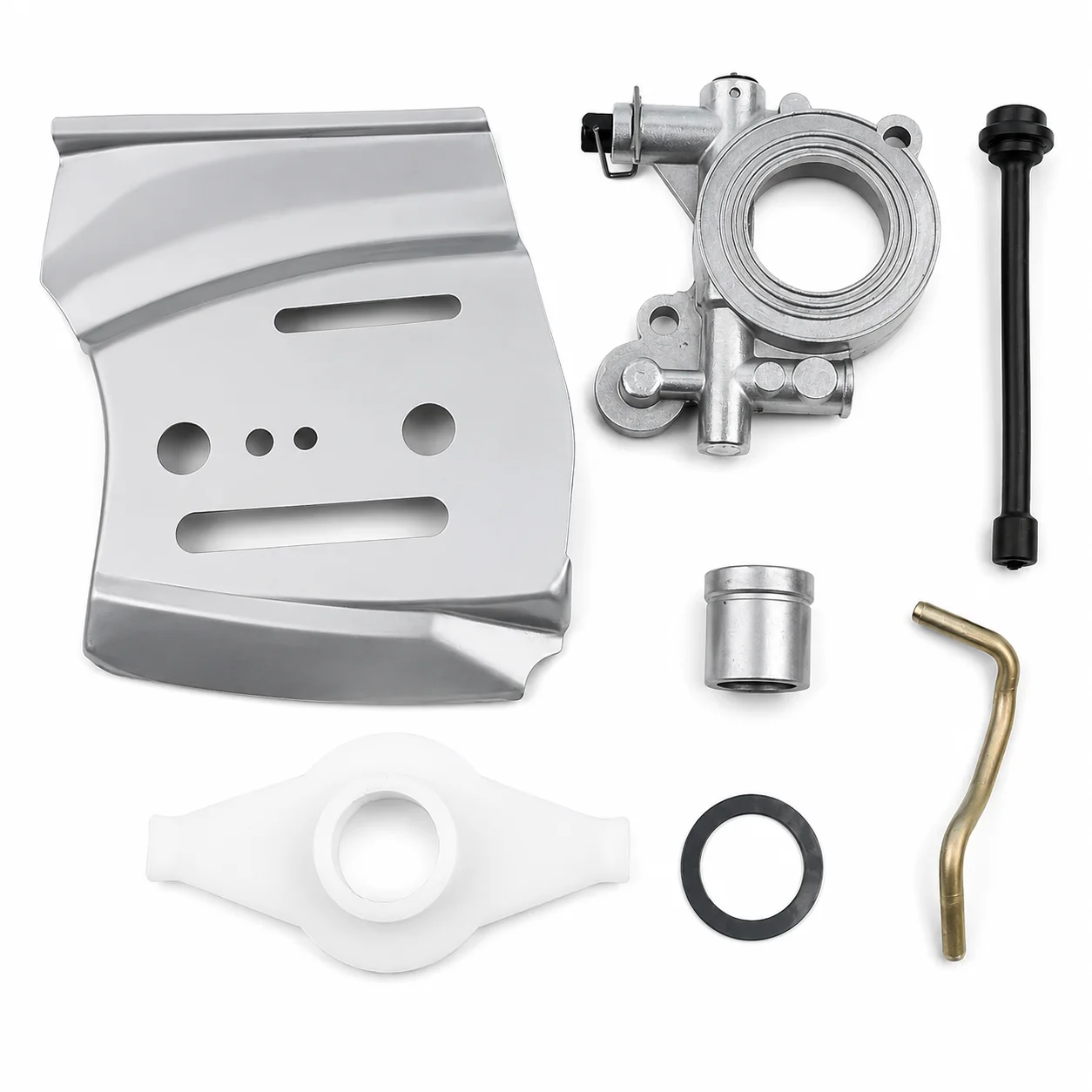 Oil Pump Bar Plate Worm Gear Line Kit For Husqvarna 385 390 372XP 365 371 362 570 575 576XP Chainsaw Parts Accessories 537046601