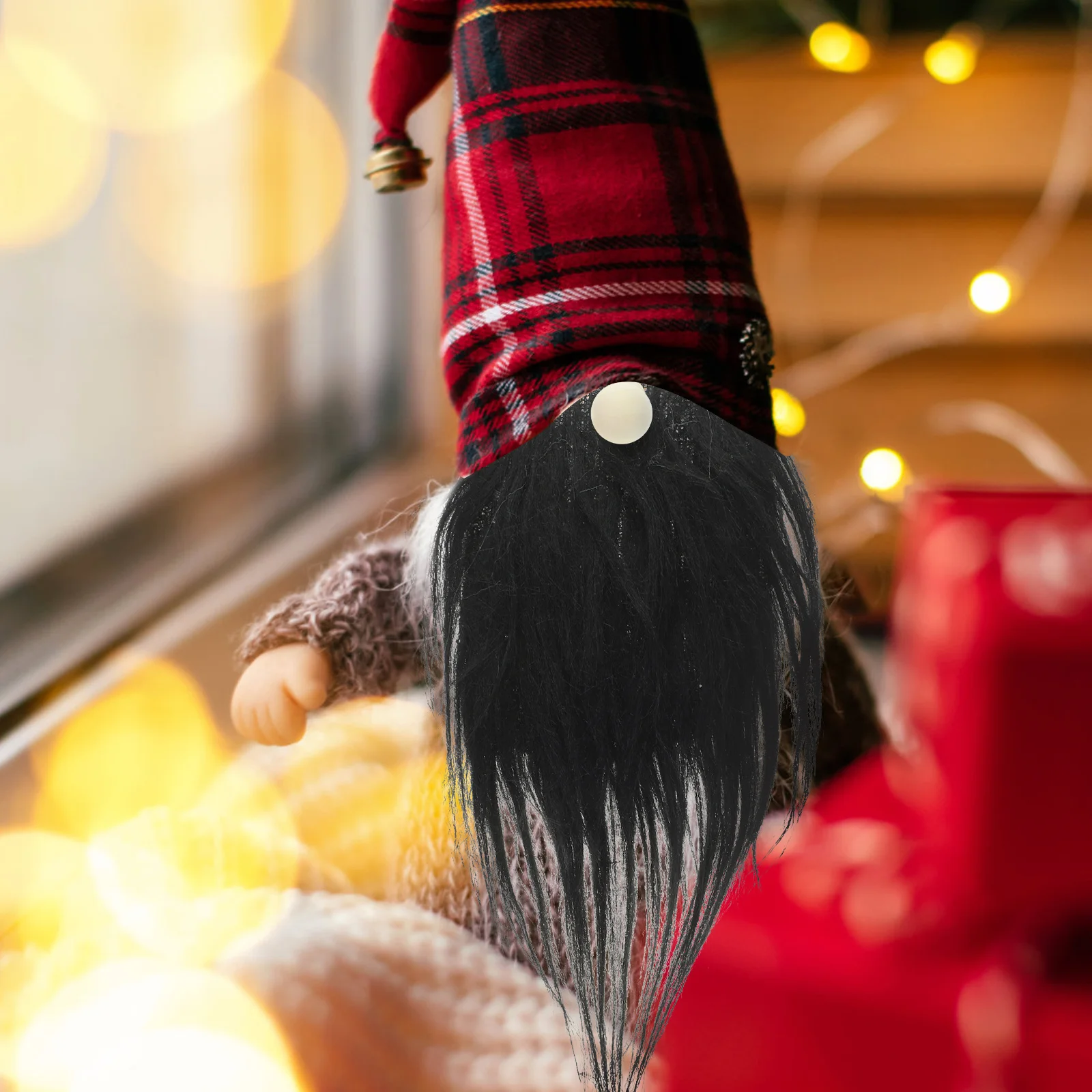 3 juegos de accesorios precortados de barba de Gnomo, perlas de madera de imitación suaves hechas a mano, suministros artesanales para hacer gnomos y el hogar