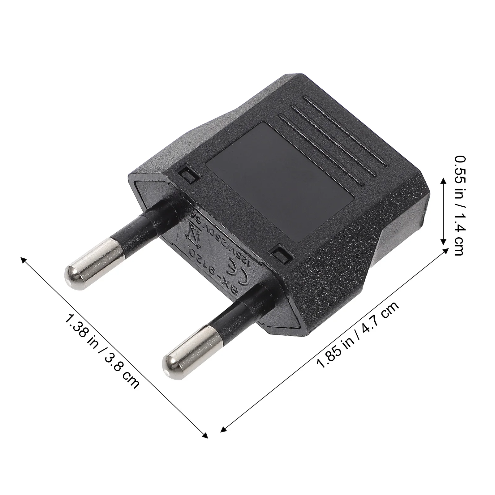 

6pcs Converter Compact Adapter European Plug Us Voltage Plug Extender Changeover AC Outlet Adapters