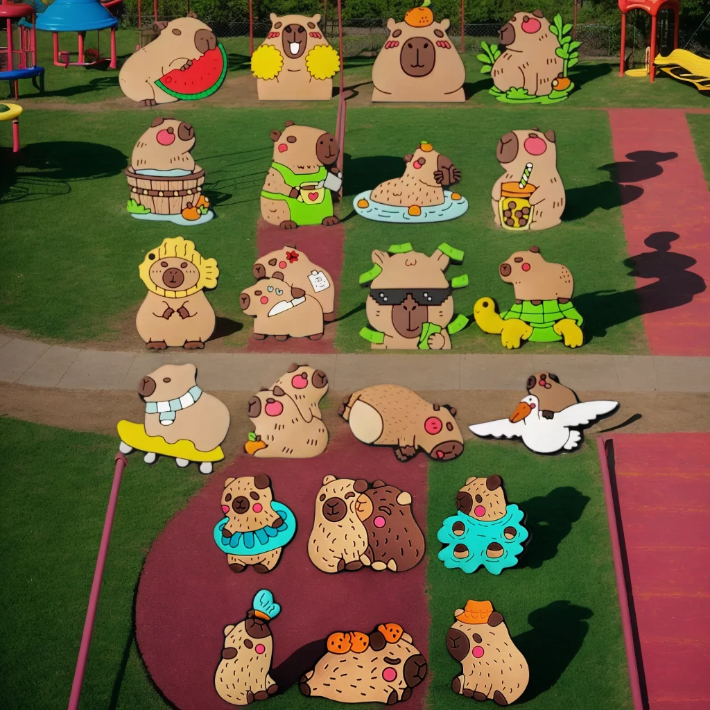 الحيوانات كابيبارا الاسترخاء مضحك الكرتون لطيف الأحذية سحر ل قباقيب الصنادل الديكور إبزيم الحذاء لهدايا حفلات المهرجان