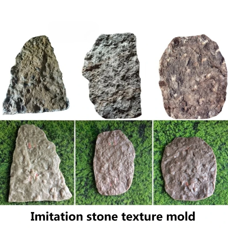 Cement Imitation Stone Texture Mold Courtyard Rockery Simulation Modeling Mold Park Rippling Fake Stone Production Tools