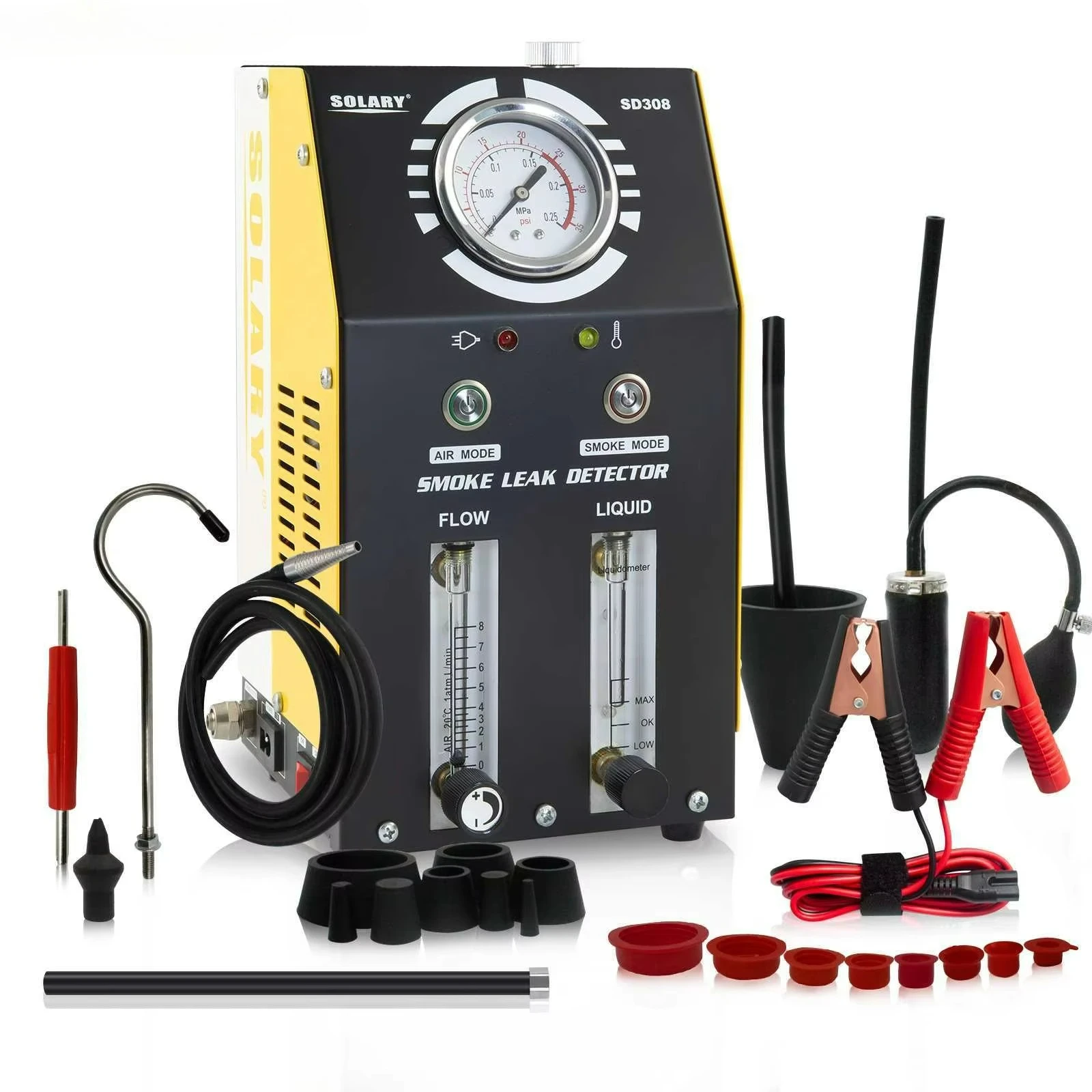 

Solary SD308 Exhausts System Test Dc12v Automotive Scanner Car Diagnostic Tool Evap Smoke Machine Smoke Leak Detector