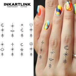 Simple small design temporary tattoo sticker, waterproof magic tattoo, lasts to 15 days fake tattoo, semi permanent tattoo