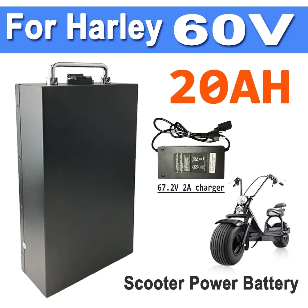 

60V Batteria al litio elettrica impermeabile 18650 batteria 60V 20ah per Citycoco pieghevole a due ruote+charger