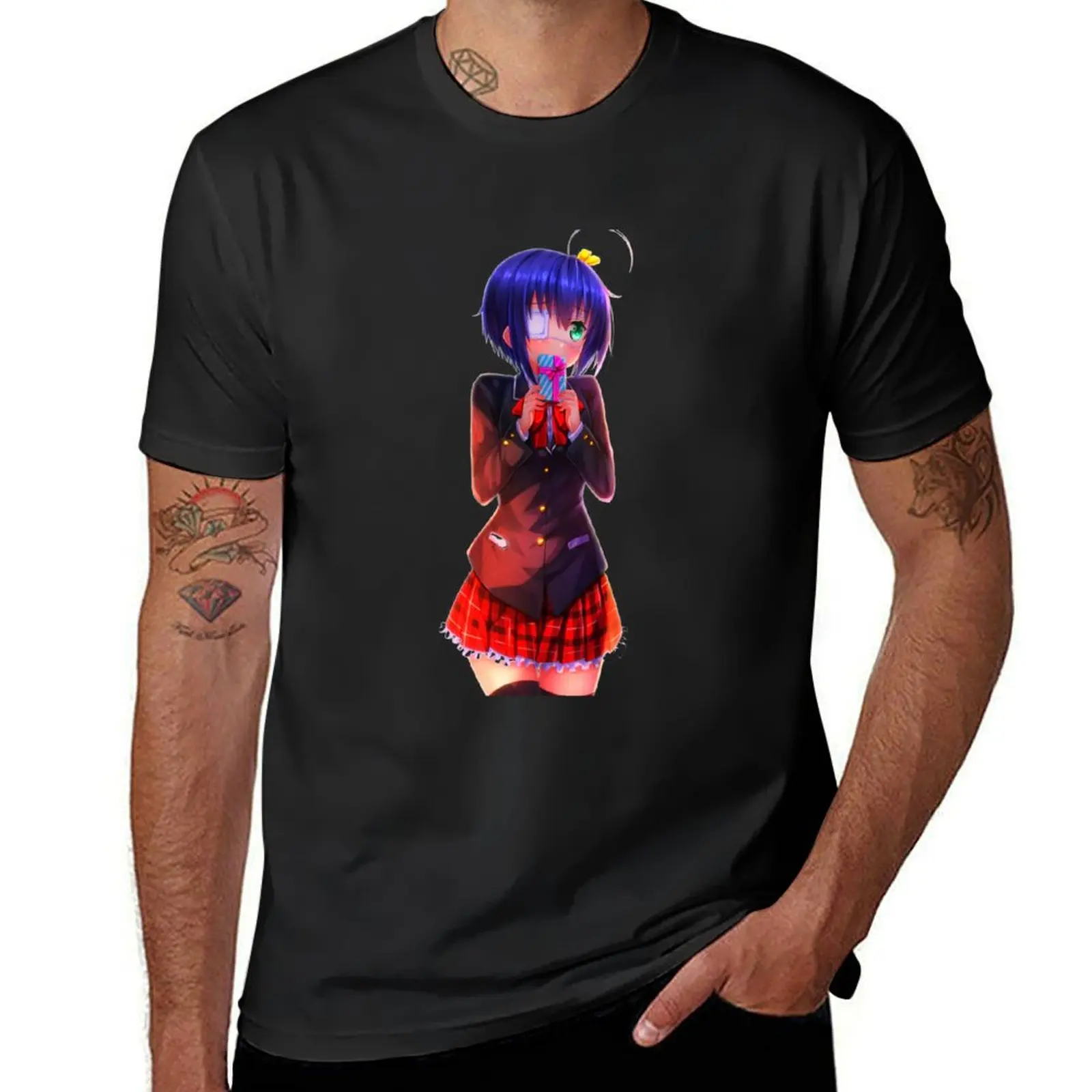 

Funny anime Rikka Quotes design cool T-Shirt summer top plus sizes quick-drying mens tall t shirts