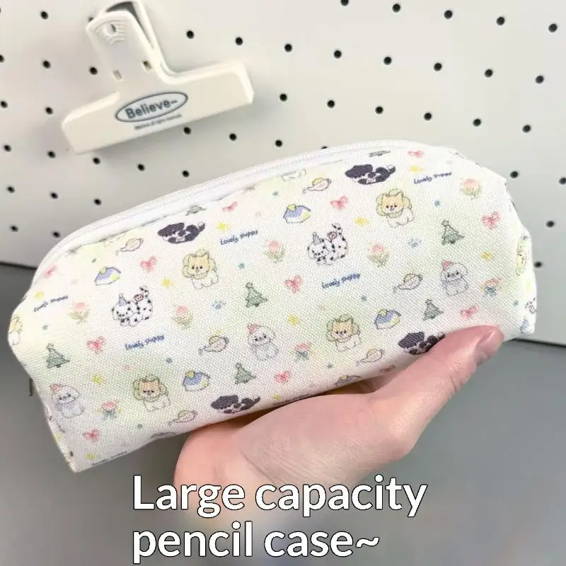Polka Dot Design Pencil Case Pen Bag Large Capacity Touch Stationery Pouch Storage Bag Organizer Gifts