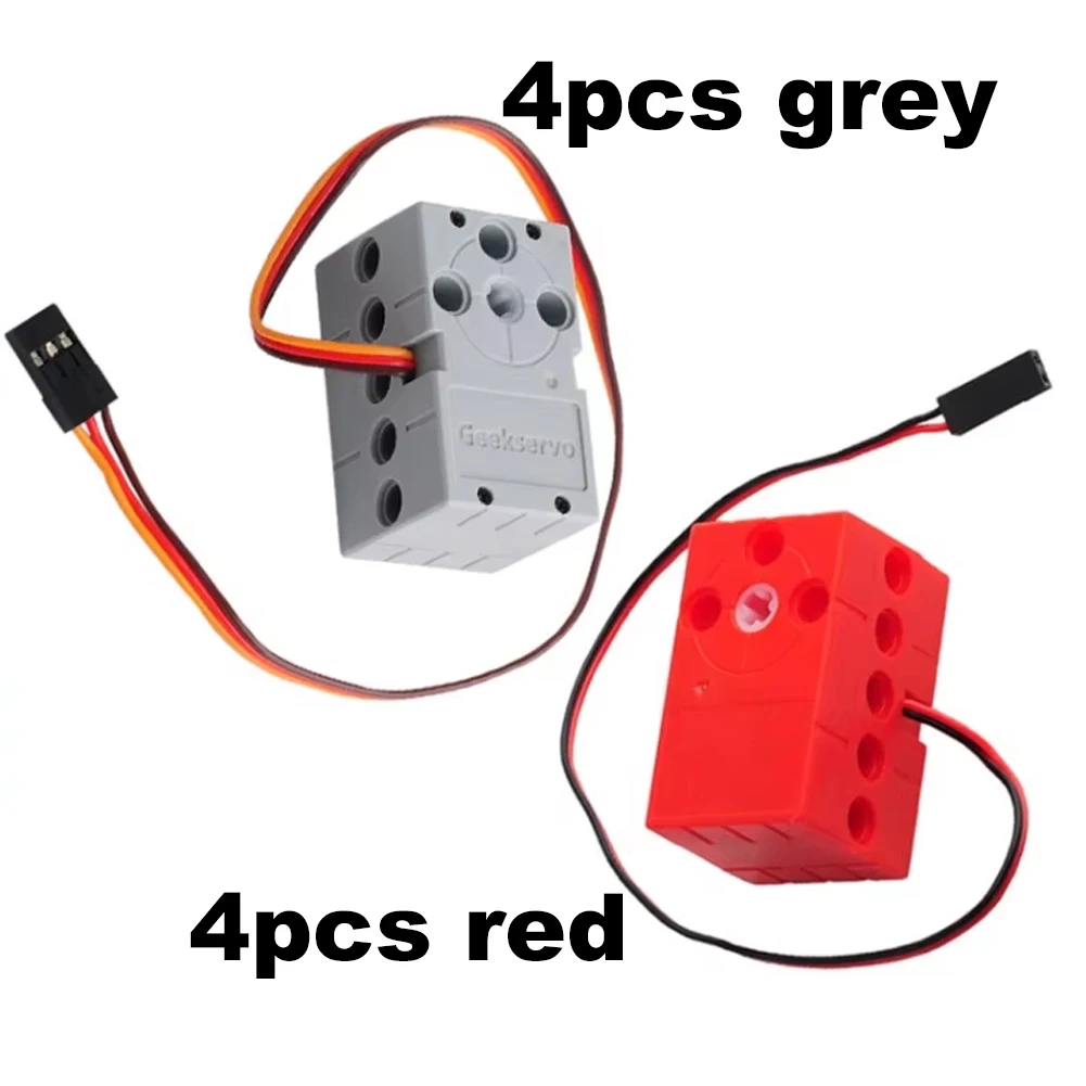 

Geekservo Programmable Servo Mini 360° Servo+motor Dual Output Shaft Compatible Legoeds for Micro:bit Raspberry Pi