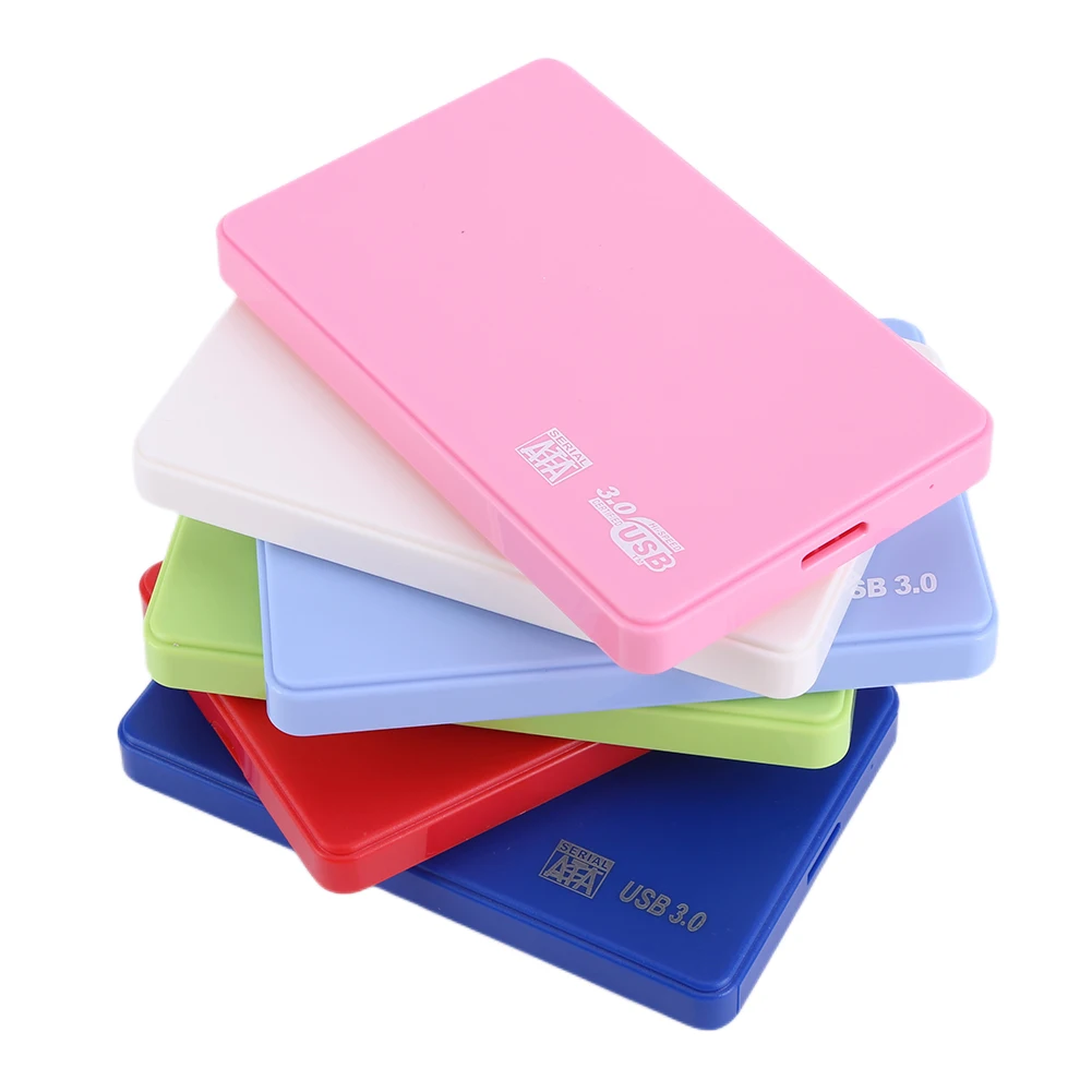 SATA to USB3.0 휴대용 HDD 외장 케이스 고속 2.5인치 모바일 하드 드라이브 케이스 (USB 케이블 포함, SSD 외장 스토리지용, 공구 불필요)