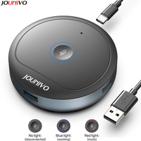 Conference Microphone with 5-in-1 Usb Adapter, 360 Omnidirection Computer Condenser Mic, Zoom Tabletop Micro for PC, Mac, LP