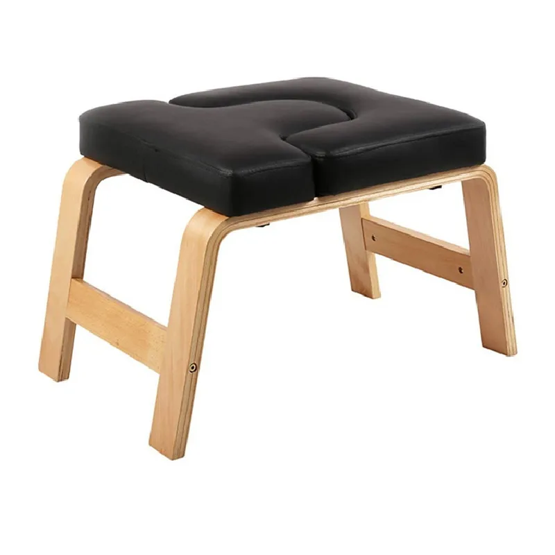 Factory Price Modern Solid Wood Yoga Chair with Fabric Upholstery Foldable Stand Ottoman for Living Room