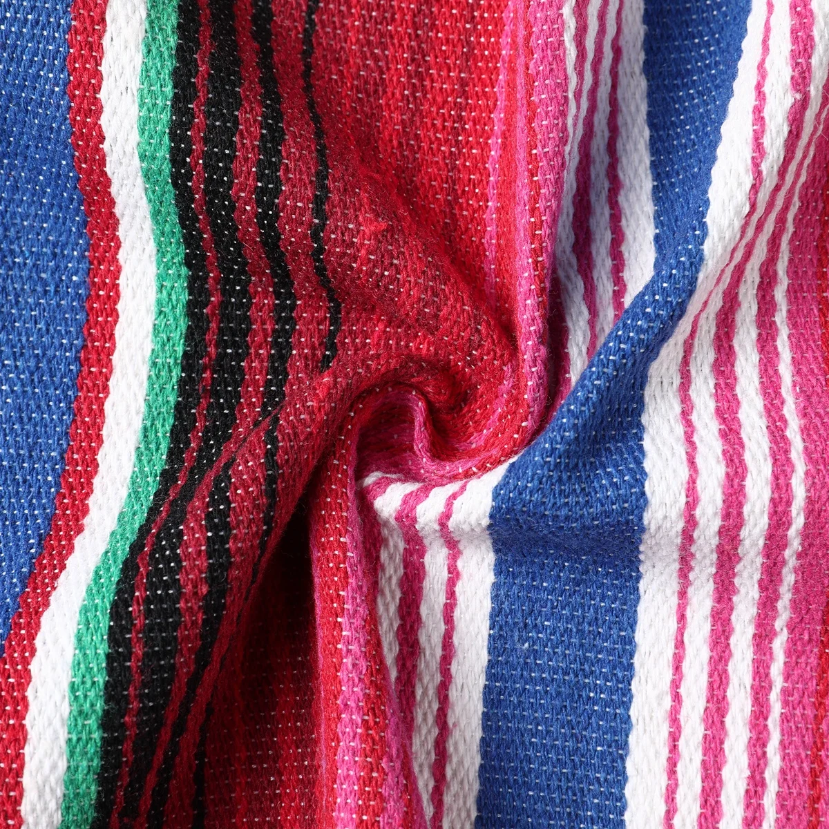 Striped Table Runner Mexican Style Table Flag Holiday Party Decoration Farm Washable Table Corridor For Home Table Decoration